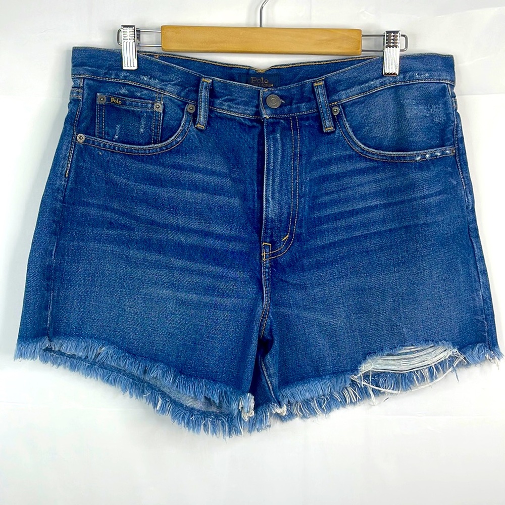 Polo Sophia Cut Off Jean Shirts Size 30 US 10